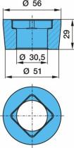 BPW 0311301340 - CASQUILLO SOPORTE SUSP. NEUMÁTICA PARA SOLDAR D=30/51/56X29