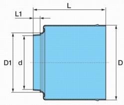 BPW 0312045160 - ANILLO DE ESTANQUEIDAD BUJE ECO-PLUS 10T D=93/67X90,5