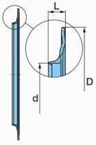 BPW 0312048150 - ANILLO ESTANQUEIDAD ECO-PLUS D=160/117,5X9,3