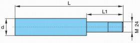 BPW 0317724290 - PERNO ROSCADO SOPORTE EJE 20" SUSP. NEUM. M 24 X 85