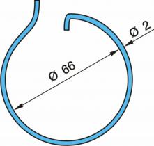 BPW 0318804080 - HOOK SPRING RING RD66 10T