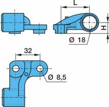 BPW 0318907090 - SOPORTE IZQ. SENSOR ABS 9T