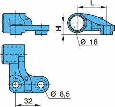 BPW 0318907580 - SOPORTE DCH. SENSOR ABS 9-12T