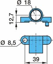 BPW 0318914610 - SOPORTE IZQ.+ DCH. SENSOR ABS ECO-PLUS