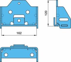 BPW 0318914960 - SOPORTE PARA CILINDRO ELEVADOR BILATERAL SUSPENSIÓN AL2