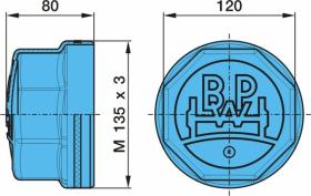 BPW 0321225020 - TAPACUBO 14T 135X2 SW 120