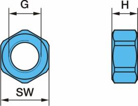 BPW 0326004120 - TUERCA HEXAGONAL DE RUEDA EXTERIOR M 22X1,5