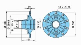 BPW 0327230410 - BUJE HS/Z 6,5-9T 8010