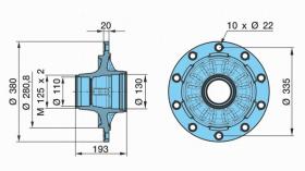 BPW 0327230870 - BUJE HS/Z ECO 8010