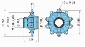 BPW 0327243232 - BUJE HS/Z ECO-PLUS 10010 ECO-SEAL