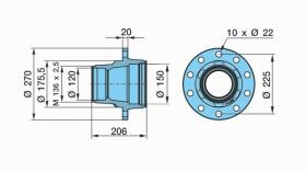 BPW 0327244400 - BUJE NK 10010 ECO PLUS - ECO MAXX