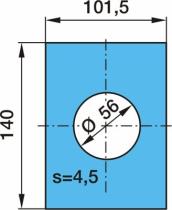 BPW 0328135160 - PLACA 140X101,5X4,5 RD56