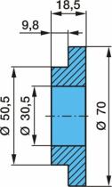 BPW 0332015100 - ARANDELA 30/50/70X18