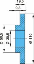 BPW 0332016040 - ARANDELA 30/50/110X18