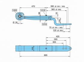 BPW 0508202660 - BALLESTA SUSP. NEUM. QUEBRADA OM- 470/365+390K100 SGS2X33 H=