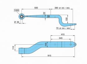 BPW 0508213010 - BALLESTA SUSP. NEUM. SLM 500/3803D110K150SGS1X50 H= 50 IZQ.