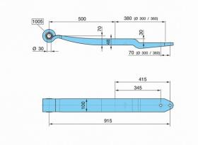 BPW 0508213560 - BALLESTA SUSP. NEUM. QUEBRADA AL- 500/380 K_30SGS1X48 H= 48