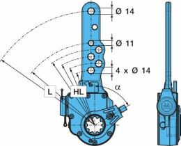 BPW 0517483053 - PALANCA FRENO AUTOMÁTICA H../SN42..BPW95 ECO-MASTER 60 GRD