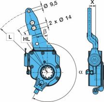 BPW 0517488213 - PALANCA DE FRENO AUTOMÁTICA