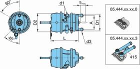 BPW 0544438020 - CILINDRO DE FRENO BPW CON ACTUADOR 14"/24"