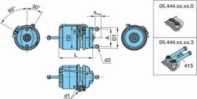 BPW 0544441040 - CILINDRO DE FRENO BPW CON ACTUADOR 16"/16" M/P DCHA. BALLEST