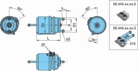 BPW 0544443010 - CILINDRO DE FRENO BPW CON ACTUADOR 20"/24" M/P DCHA.BALLESTA