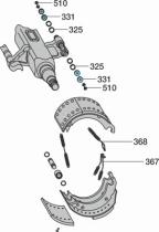 BPW 0580152720 - KIT DE FRENO TAMBOR BPW95 PARA UN EJE HASTA 3-1.996