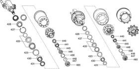 BPW 0980102330 - KIT COMPLETO REPARACIÓN RODAMIENTOS ECO SH/SK/H/K/N. 6,5-9T