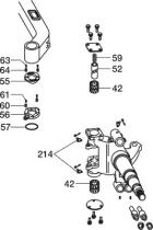 BPW 0980102350 - KIT REPARACIÓN MANGUETAS EJE AUTODIRECCIONAL PARA UN EJE