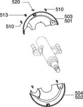 BPW 9900000072 - CONJUNTO CHAPA PROTECTORAS DE FRENO R.. RD127 SN4218-1