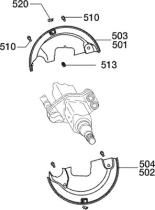 BPW 9900000080 - CONJUNTO CHAPA PROTECTORAS DE FRENO H.. VK150 SN4218-1