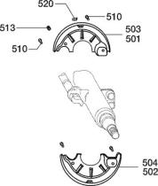 BPW 9900000081 - CONJUNTO CHAPA PROTECTORAS DE FRENO KR. RD127 SN3620