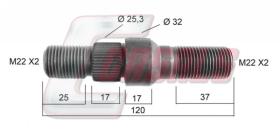 CASALS 21142 - PERNO RUEDA DAF