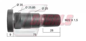 CASALS 21172 - PERNO RUEDA SENCILLA FRUEHAUF