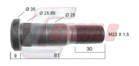 CASALS 21416 - PERNO RUEDA TRAILOR