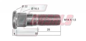 CASALS 21435 - PERNO RUEDA EBRO-NISSAN DER.