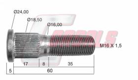 CASALS 21449 - PERNO RUEDA NISSAN TRADE