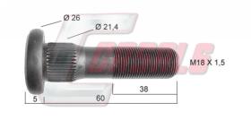 CASALS 21455 - PERNO RUEDA DEUTZ