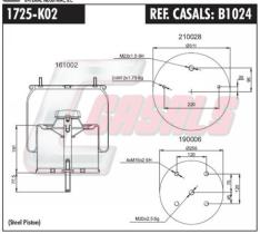 CASALS B1024 - SUS.NEUMATICA GIGANT ANTIGUO COMPLETO