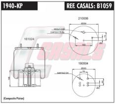 CASALS B1059 - SUS.NEUMATICA 30K PLASTICO COMPLETO