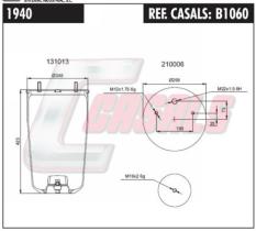 CASALS B1060 - SUS.NEUMATICA BPW30" K SEMI