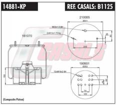 CASALS B1125 - SUS.NEUMATICA BPW 36K PLASTICO COMPLETA