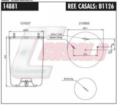 CASALS B1126 - SUS.NEUMATICA BPW 36K SEMI