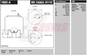 CASALS B1142 - SUSPENSION NEUMATICA EJE HENDRICKSON