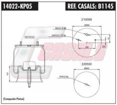 CASALS B1145 - BOTELLA SUSPENSION SAF PLASTICO COMPLETA