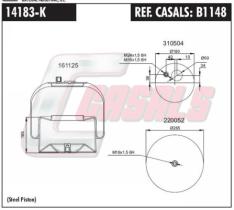 CASALS B1148 - BOTELLA SUS.NEUMATICA ACTROS 4183NP24