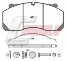 CASALS BKM123 - JUEGO PASTILLAS FRENO MERITOR DX25