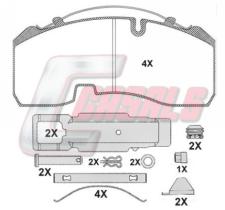 CASALS BKM131 - JUEGO PASTILLAS FRENO BPWSB3745
