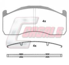 CASALS BKM151 - KIT PASTILLAS DE FRENO MERITOR-WVA.29151