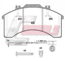 CASALS BKM770 - KIT PASTILLAS FRENO